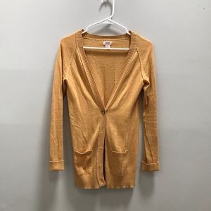 Mossimo Yellow Cardigan